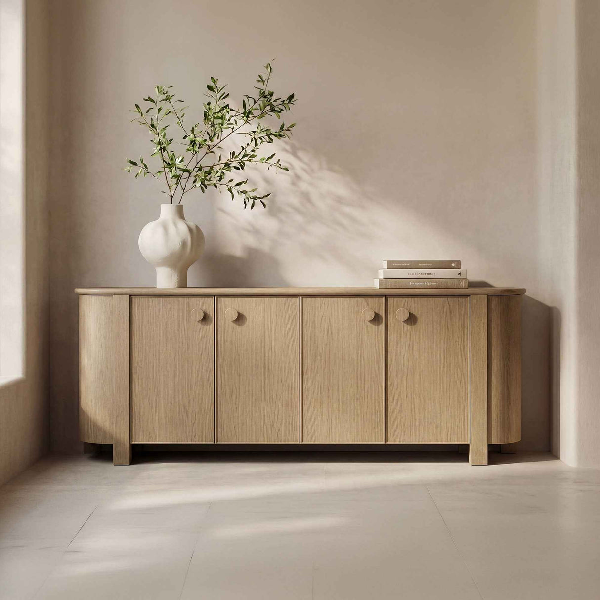 Loren Natural Sideboard by Moe's Home at Eve Furniture
