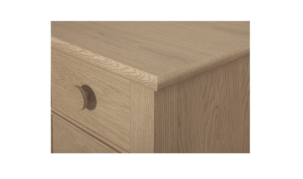 Loren Small Nightstand Natural by Moe's Home at Eve Furniture