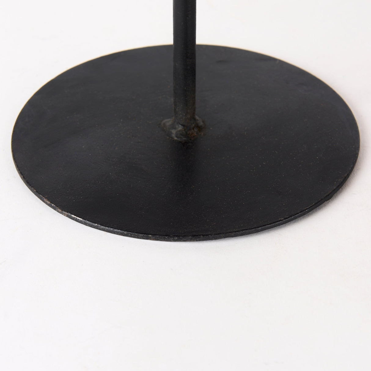 Lorenz (Set of 3) Light Brown Wood W/ Black Metal Base Round Decorative Display Stands by Mercana at Eve Furniture