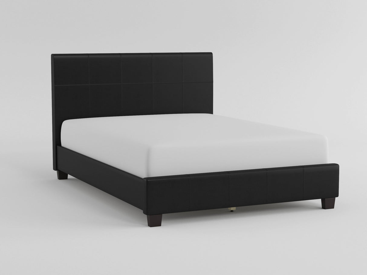 Lorenzi Black California King Upholstered Platform Bed by Homelegance at Eve Furniture