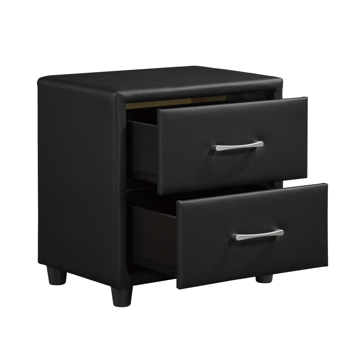 Lorenzi Black Upholstered Platform Bedroom Set by Homelegance at Eve Furniture