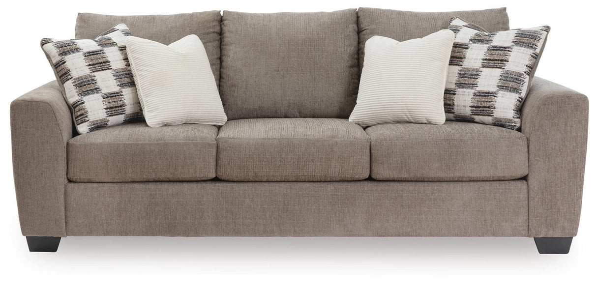 Loreo Truffle Sofa and Loveseat by Ashley at Eve Furniture