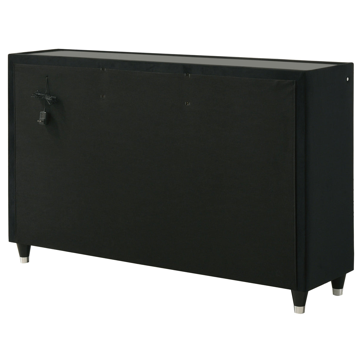 Lorient Black 8-drawer LED Bedroom Dresser Cabinet by Coaster at Eve Furniture