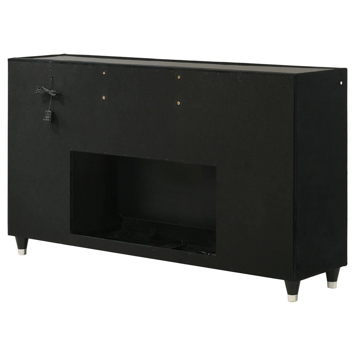 Lorient Black 8-drawer LED Bedroom Flame Box Dresser by Coaster at Eve Furniture