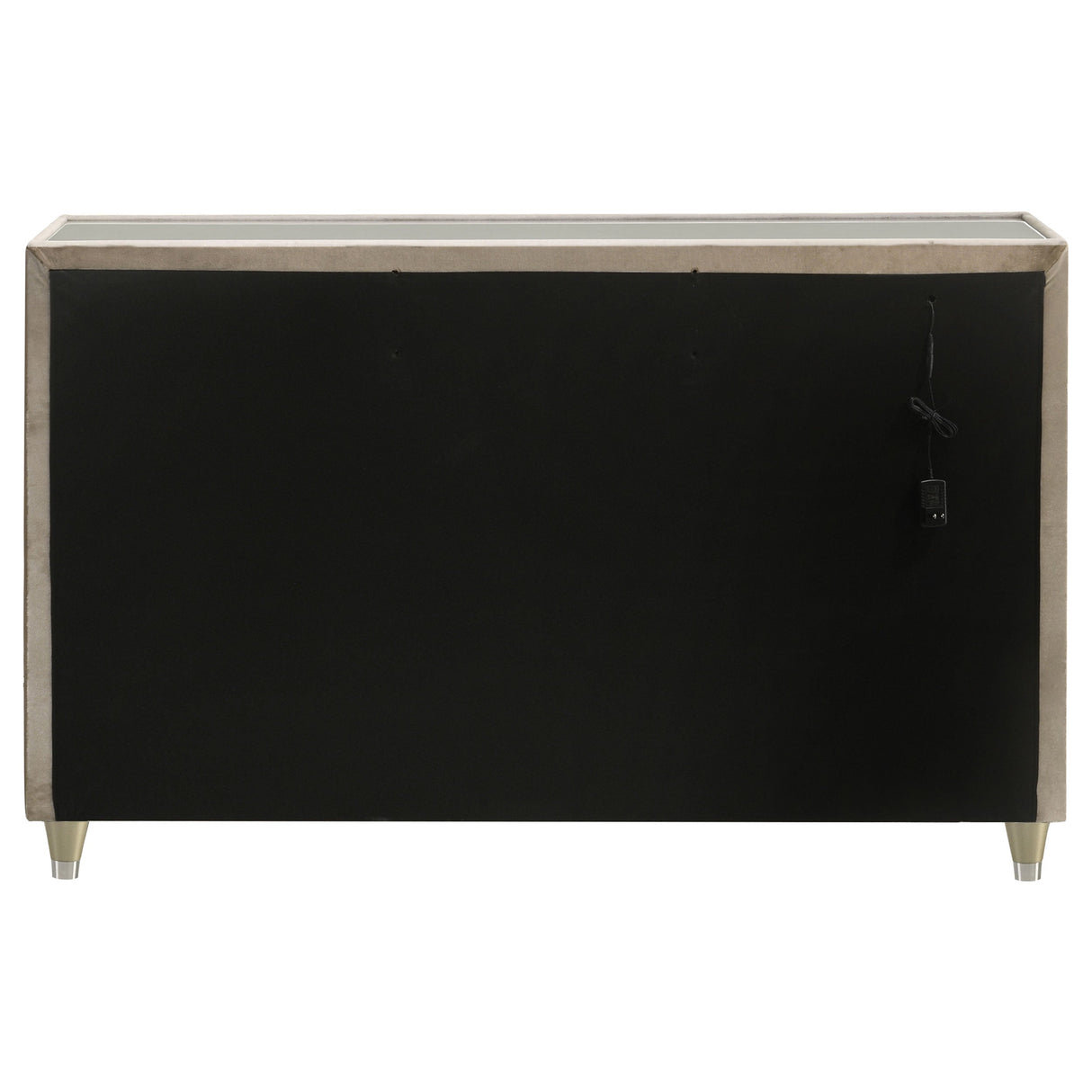 Lorient Ivory/Camel 8-drawer LED Bedroom Dresser Cabinet by Coaster at Eve Furniture