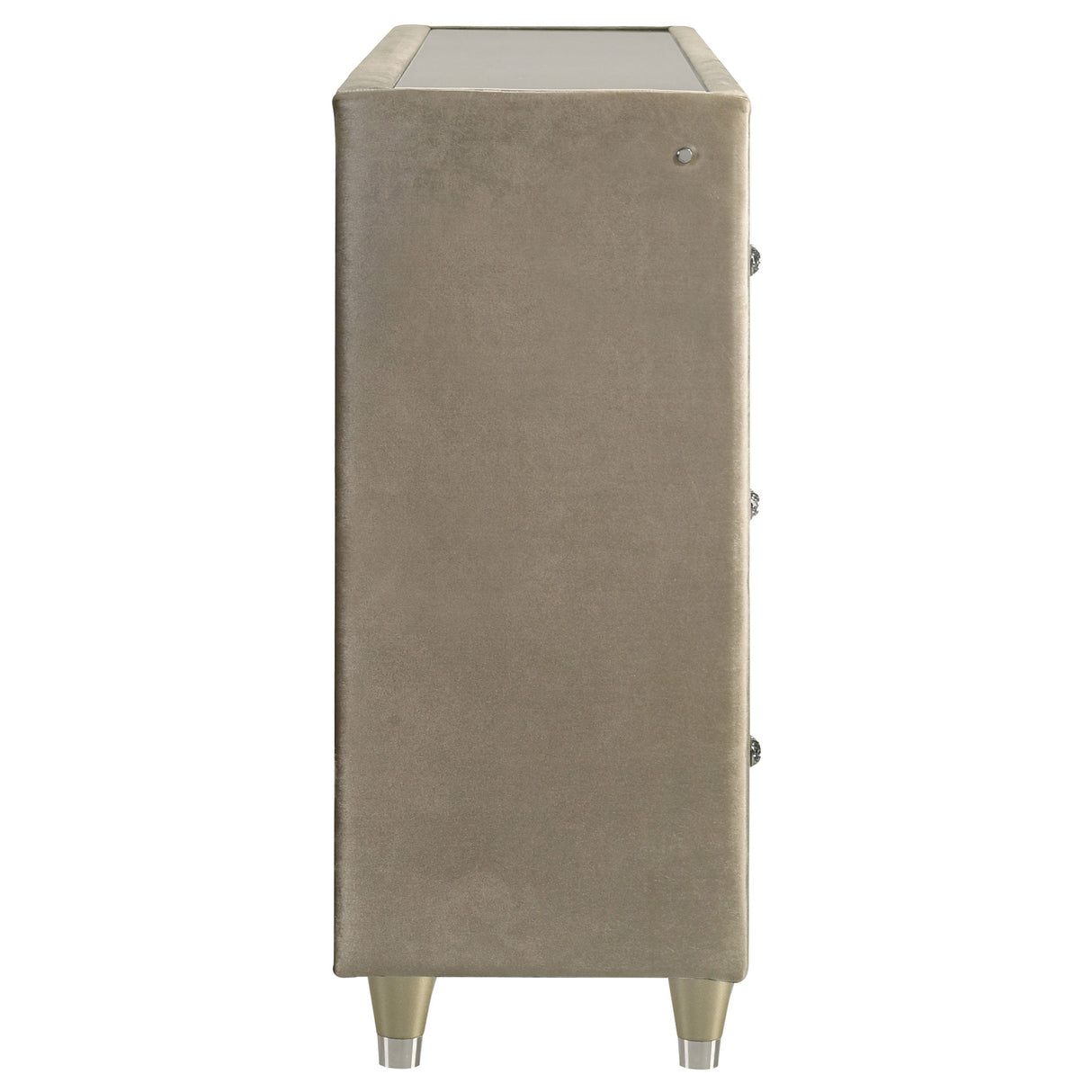 Lorient Ivory/Camel 8-drawer LED Bedroom Flame Box Dresser by Coaster at Eve Furniture