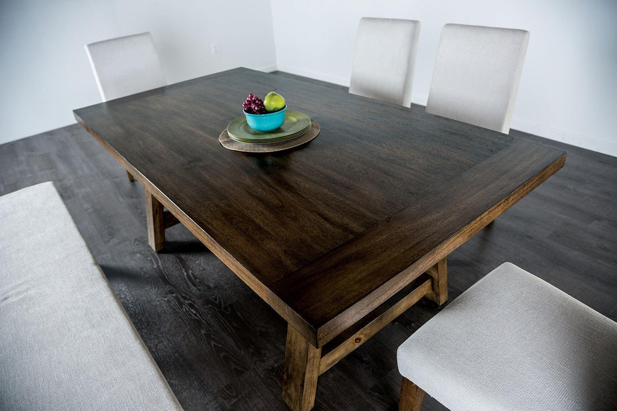 Losone Brown Dining Table Only by Furniture of America at Eve Furniture