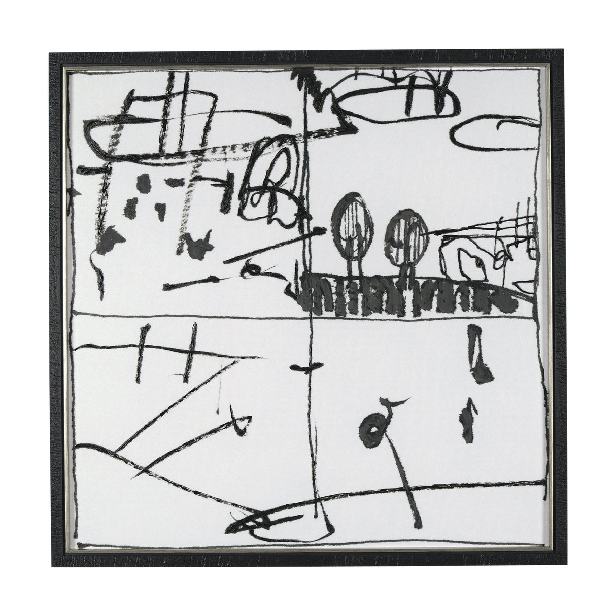 Lost Treasure Map IV by Mercana Studio a Hand Embellished Textured Framed Art Print by Mercana at Eve Furniture