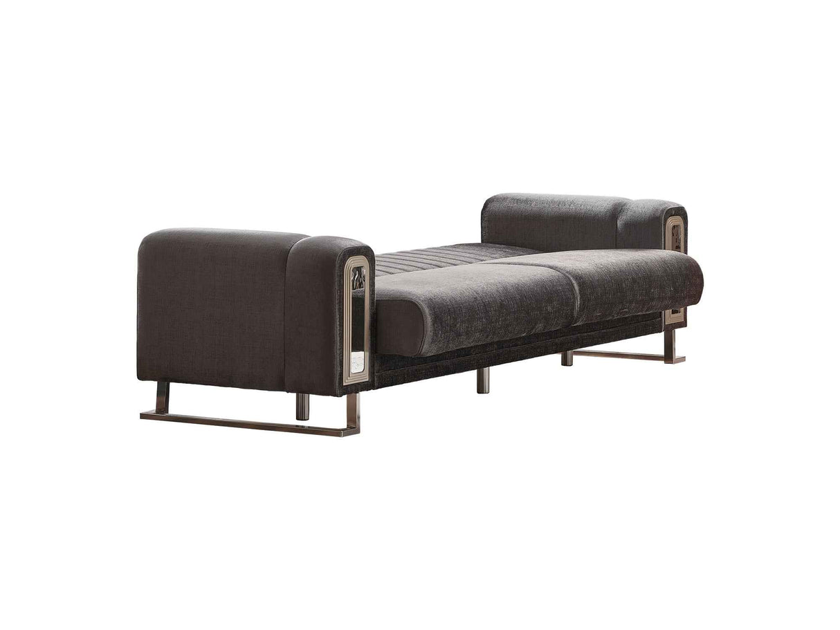 Lotus Grey Convertible Sofa by Furnia at Eve Furniture