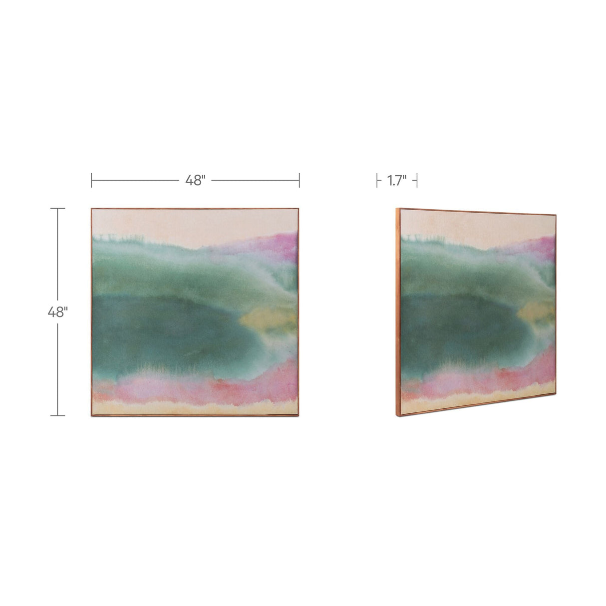 Lotus Multicolor Framed Painting by MOES at Eve Furniture