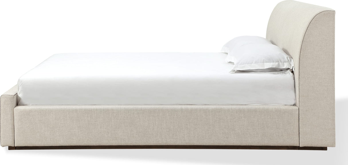 Louis Natural King Upholstered Platform Bed by Modus Furniture at Eve Furniture
