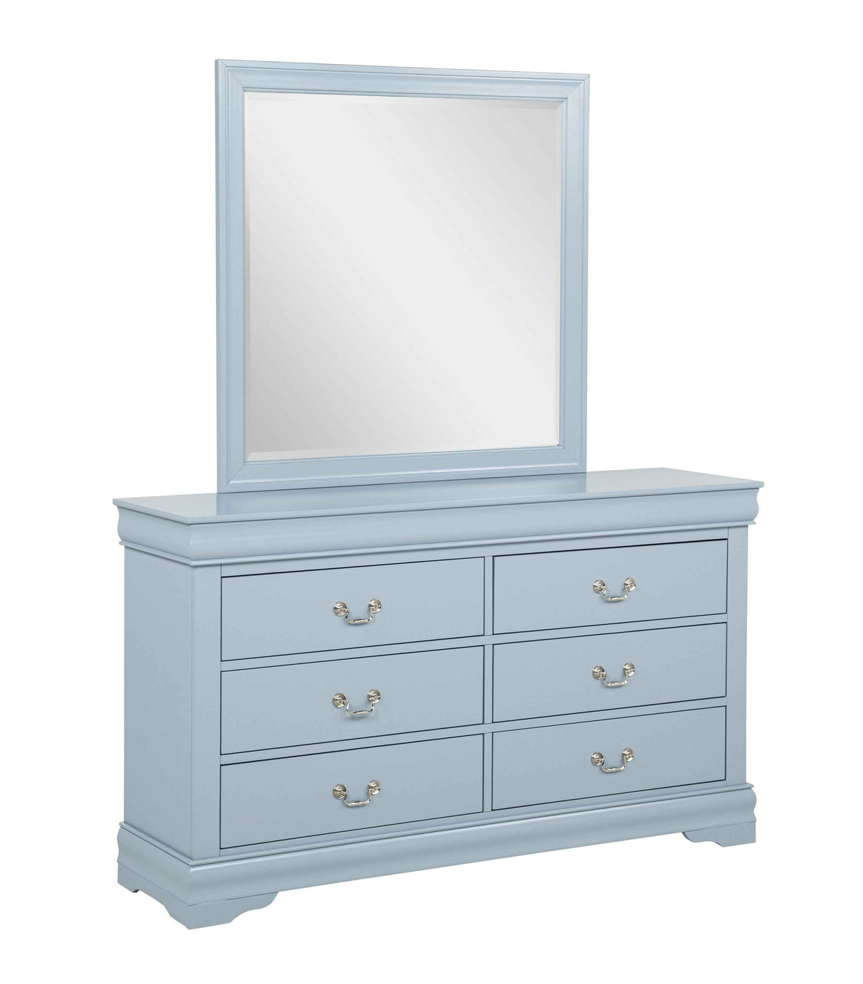Louis Philip Blue Dresser Top Mirror Only by Crown Mark at Eve Furniture