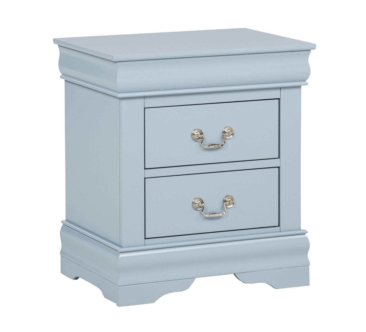 Louis Philip Blue Nightstand by Crown Mark at Eve Furniture