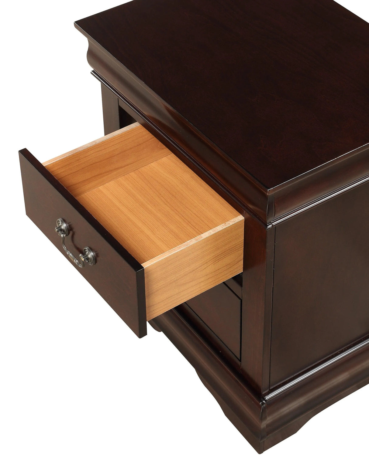 Louis Philip Cherry Nightstand by Crown Mark at Eve Furniture