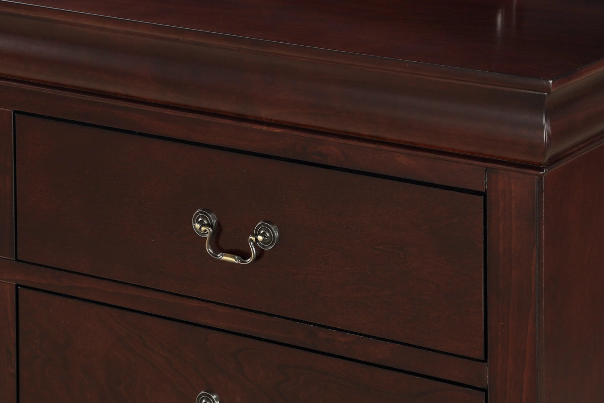 Louis Philip Cherry Sleigh Youth Bedroom Set by Crown Mark at Eve Furniture