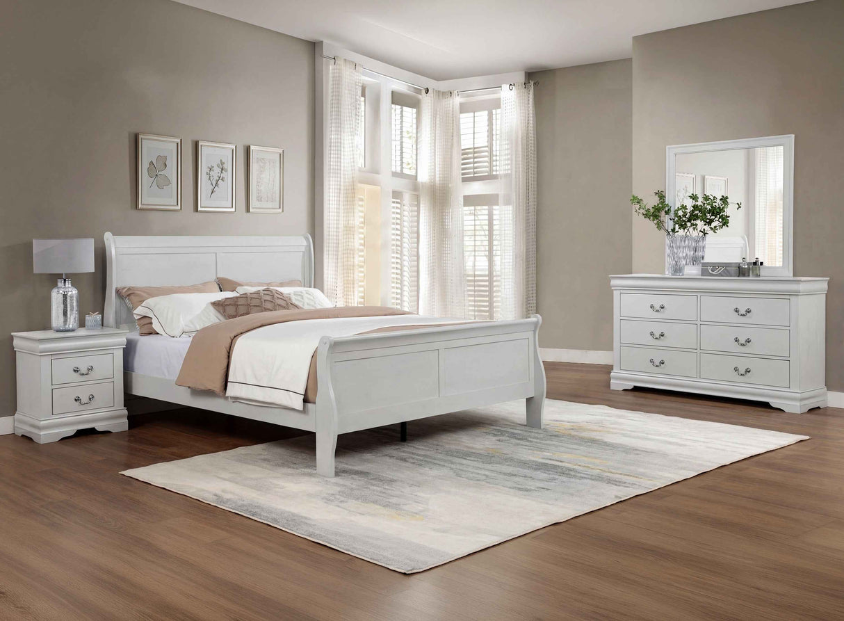 Louis Philip Greige Bedroom Set by Crown Mark at Eve Furniture
