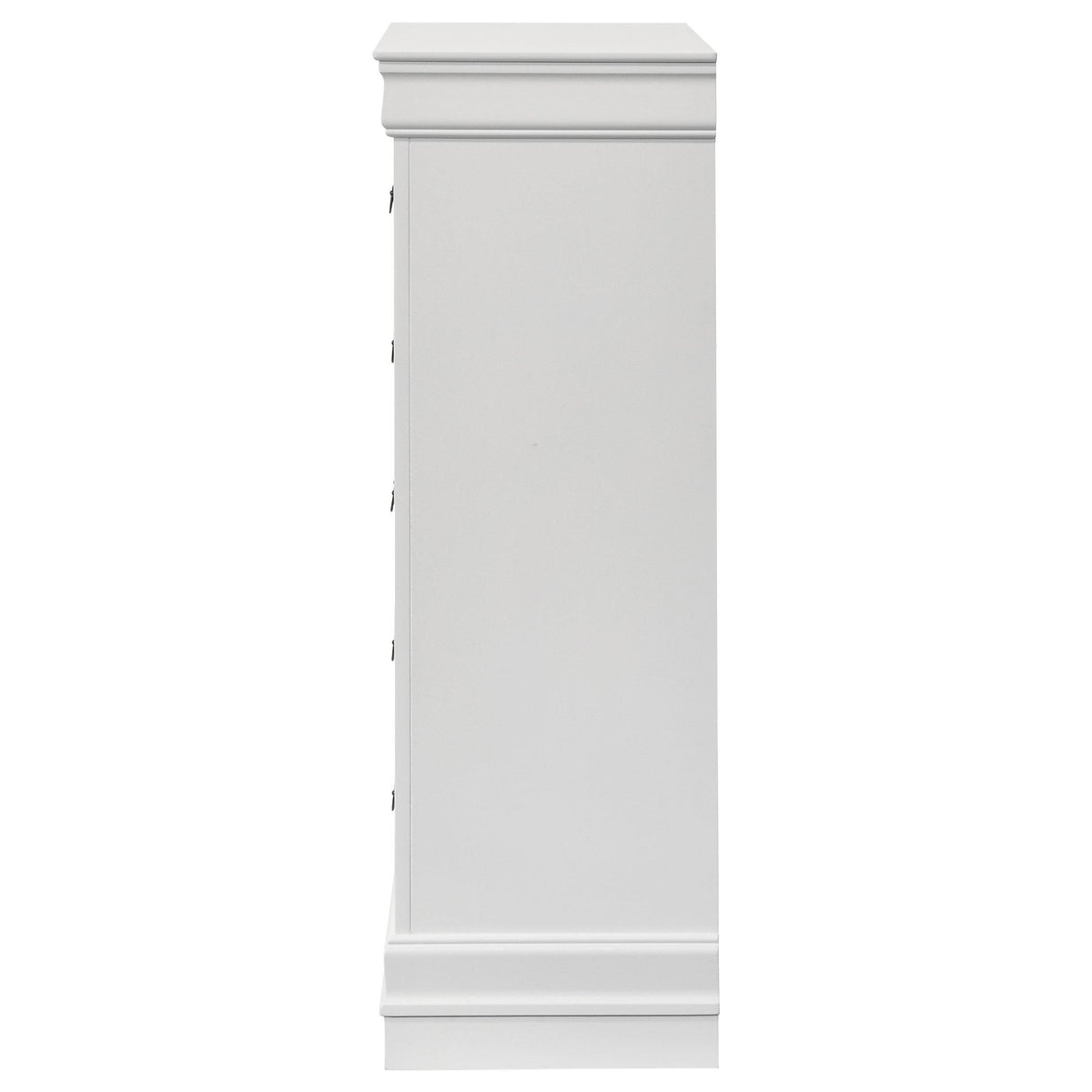 Louis Philippe 5-drawer Bedroom Chest White by Coaster at Eve Furniture