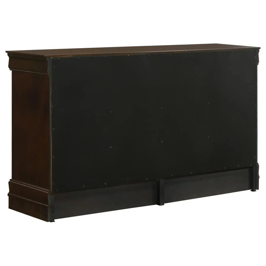 Louis Philippe White 5-Piece King Panel Bedroom Set with High Headboard by Coaster at Eve Furniture