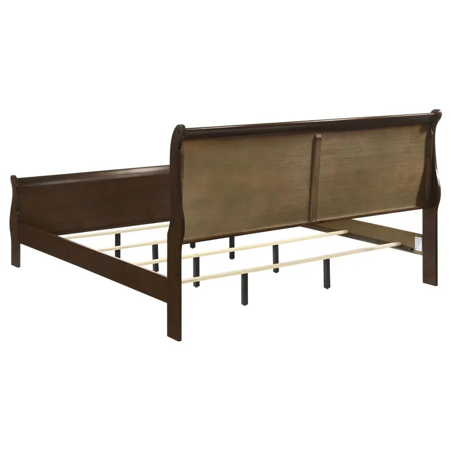 Louis Philippe White 5-Piece King Panel Bedroom Set with High Headboard by Coaster at Eve Furniture