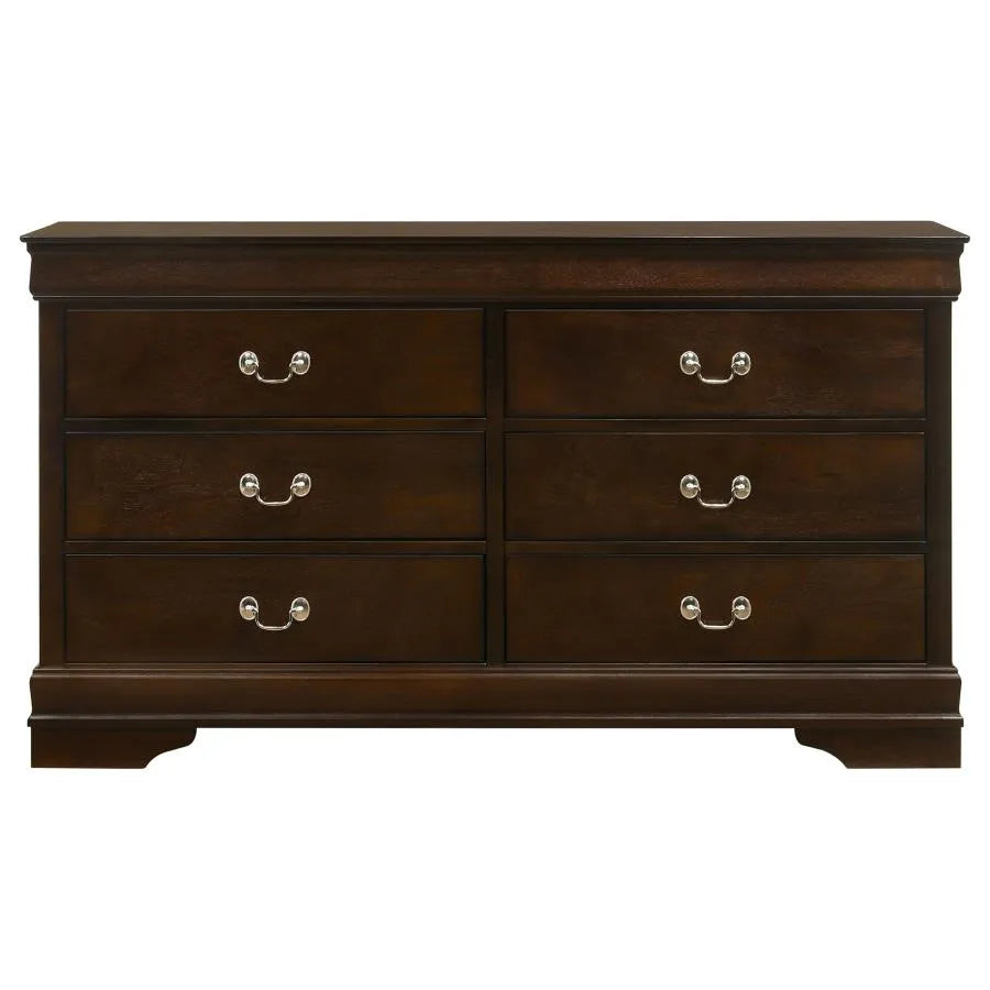 Louis Philippe White 5-Piece King Panel Bedroom Set with High Headboard by Coaster at Eve Furniture