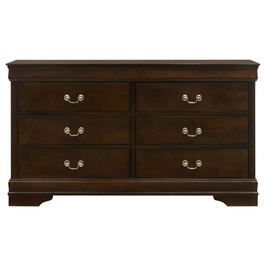 Louis Philippe White 5-Piece Queen Panel Bedroom Set with High Headboard by Coaster at Eve Furniture
