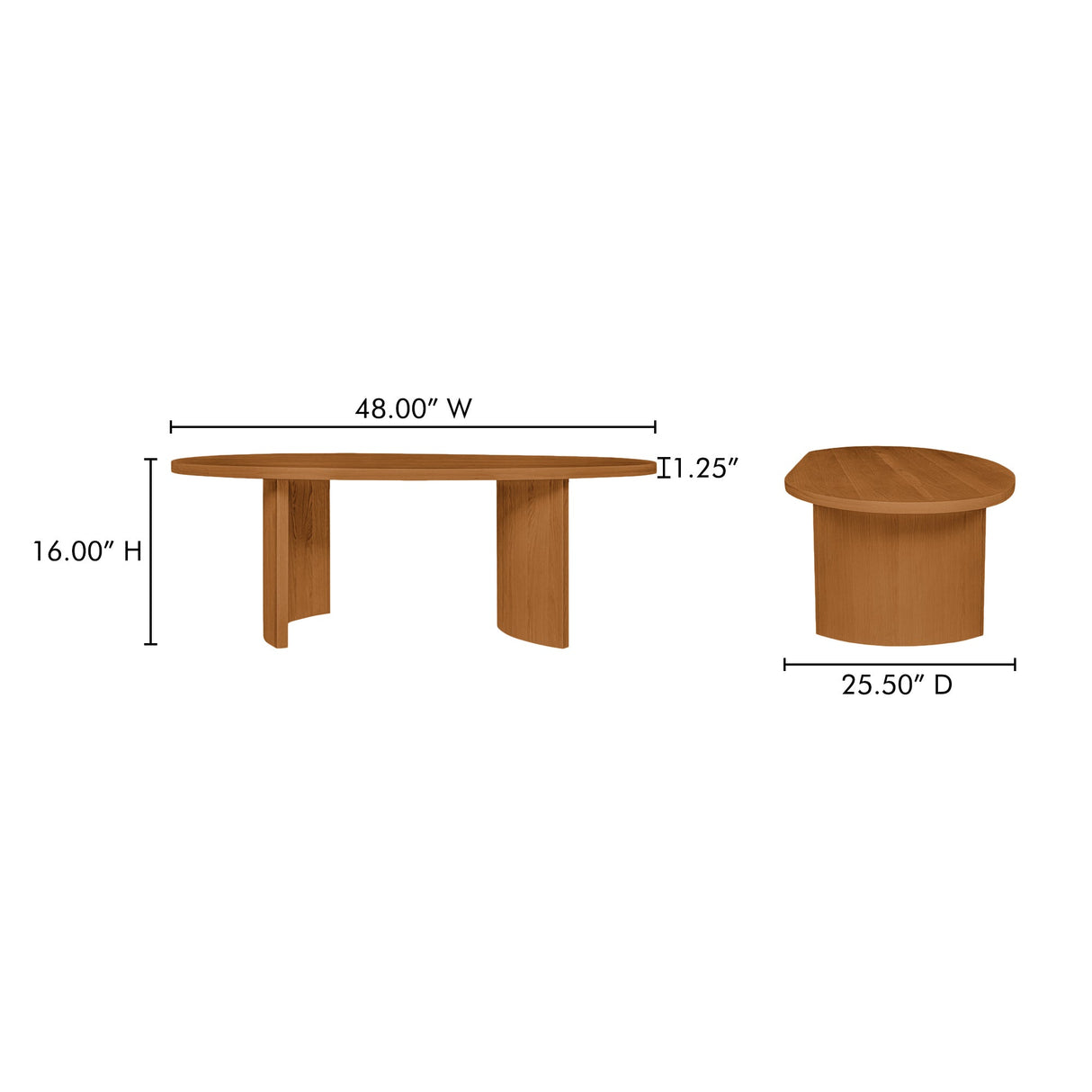 Louise Natural Coffee Table by MOES at Eve Furniture