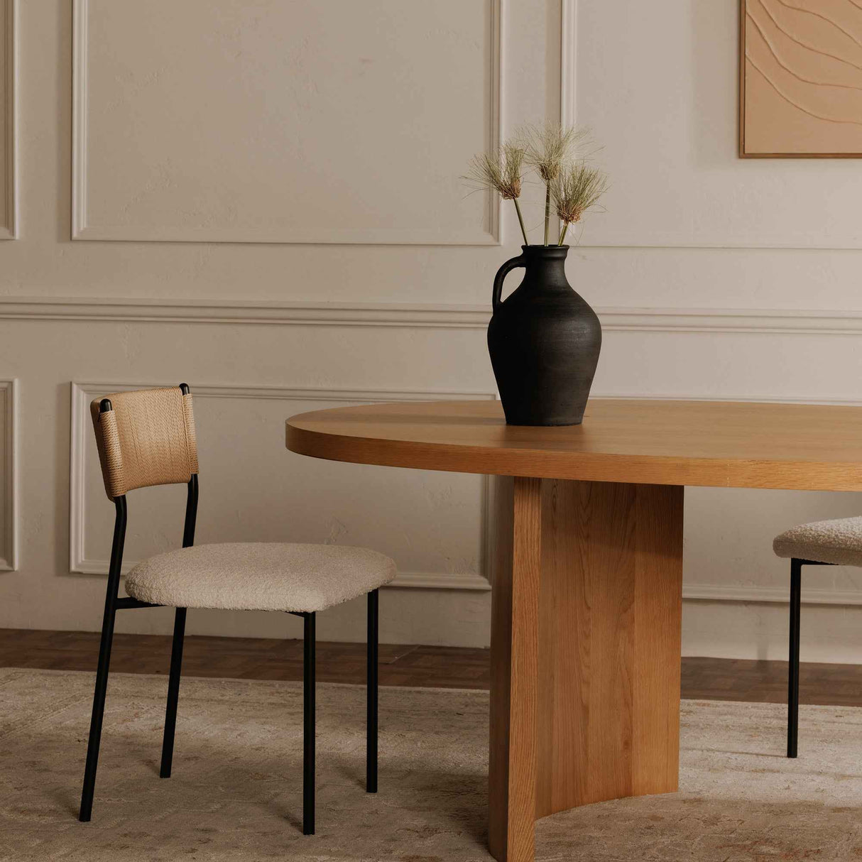 Louise Natural Dining Table by Moe's Home at Eve Furniture