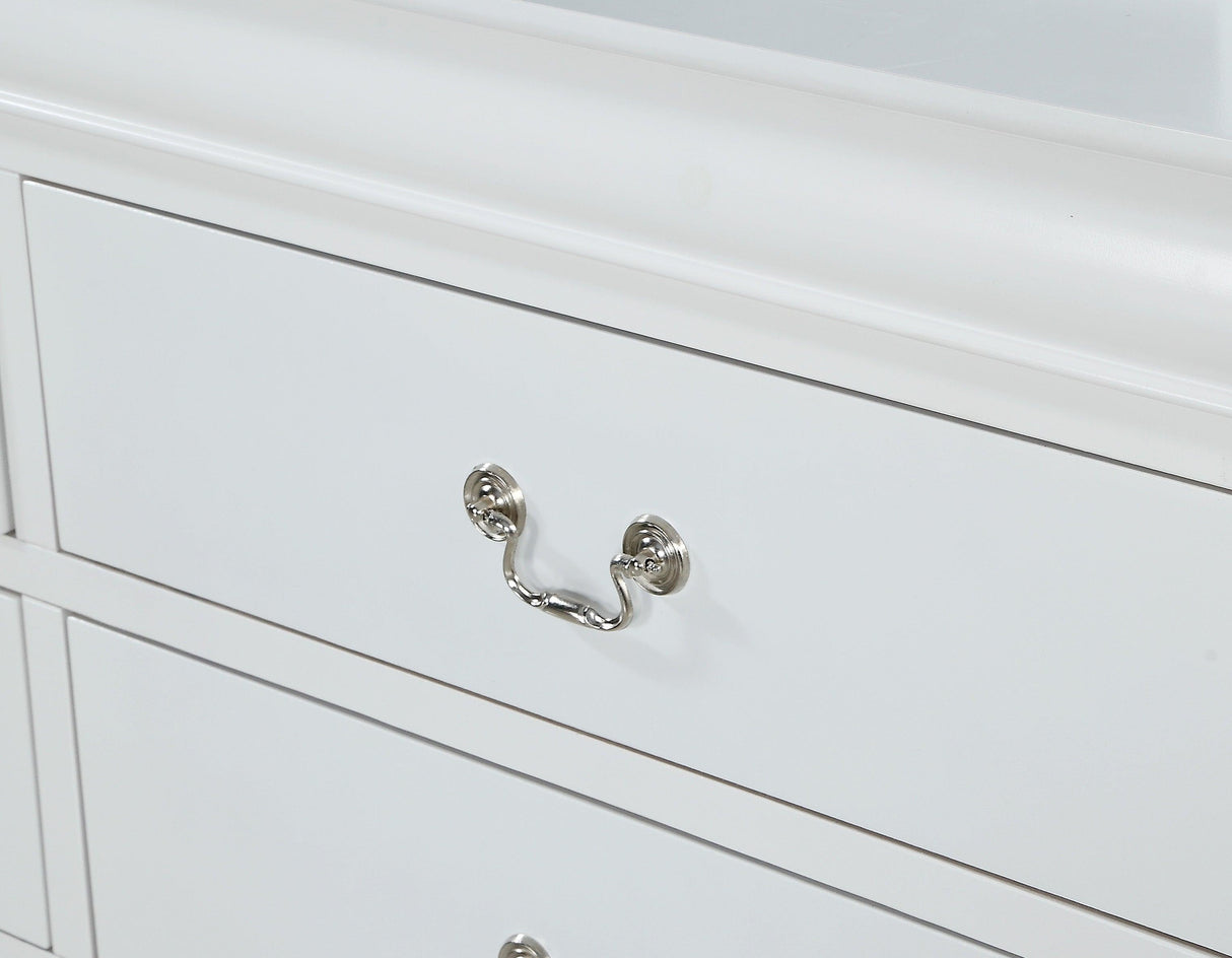 Louis Philip White Chest by Crown Mark at Eve Furniture
