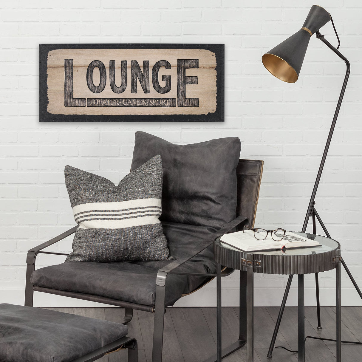 Lounge SM by Mercana Studio a Hand Embellished Framed Art Print by Mercana at Eve Furniture
