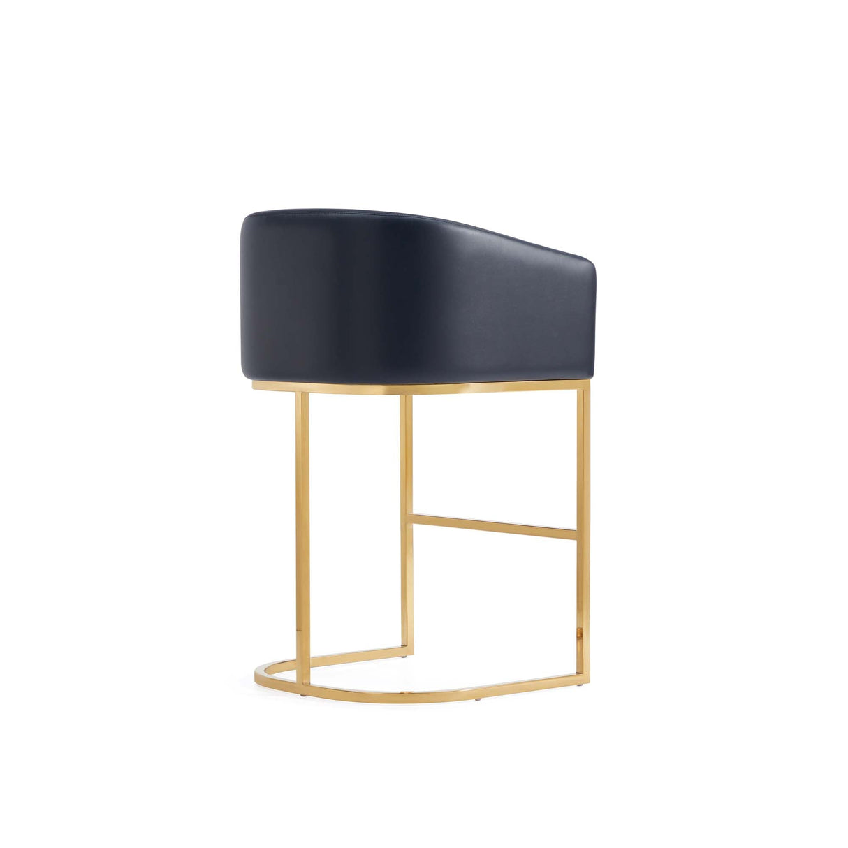 Louvre Counter Stool in Black by Manhattan Comfort at Eve Furniture