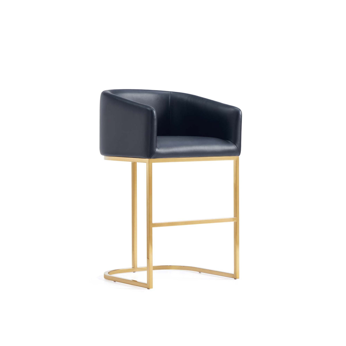 Louvre Counter Stool in Black (set of 2) by Manhattan Comfort at Eve Furniture