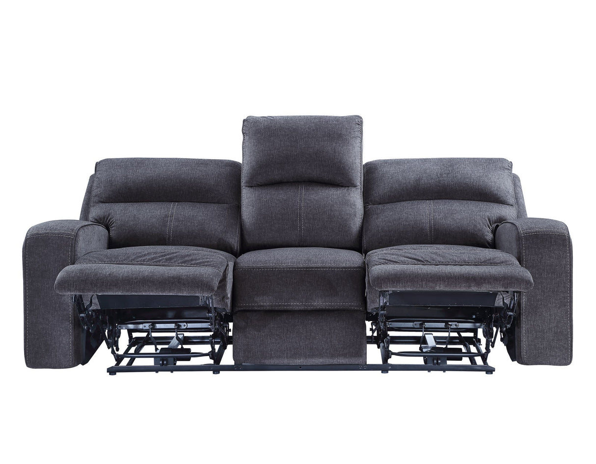 Lovell Charcoal Fabric 3-Piece Power Reclining Set by Steve Silver at Eve Furniture