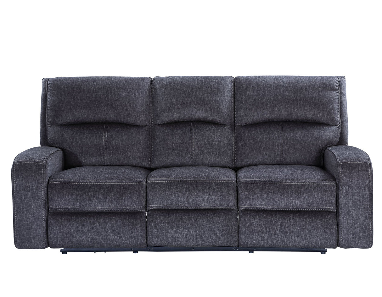 Lovell Charcoal Fabric 3-Piece Power Reclining Set by Steve Silver at Eve Furniture