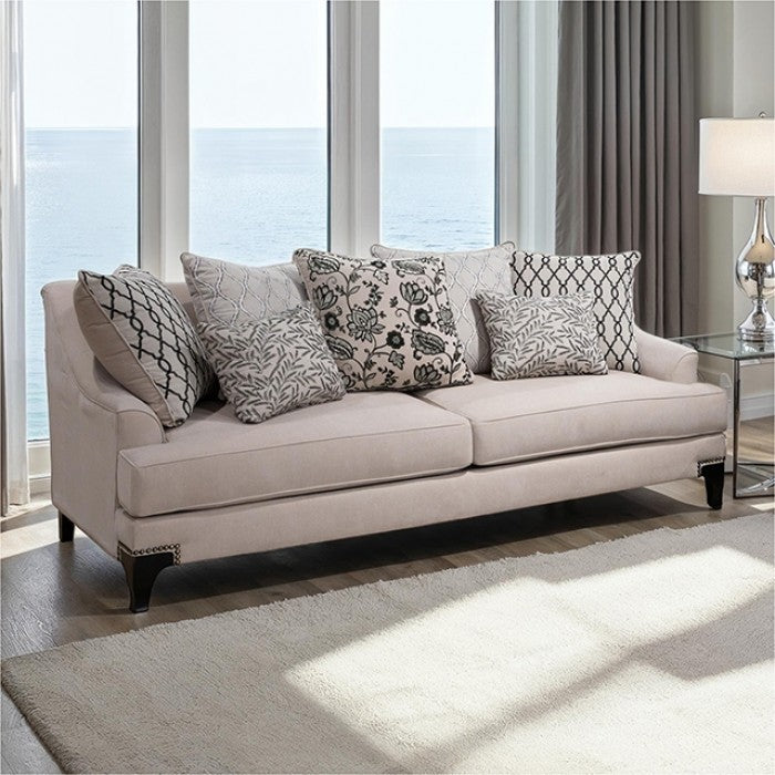 Lowell Taupe Sofa by Furniture of America at Eve Furniture