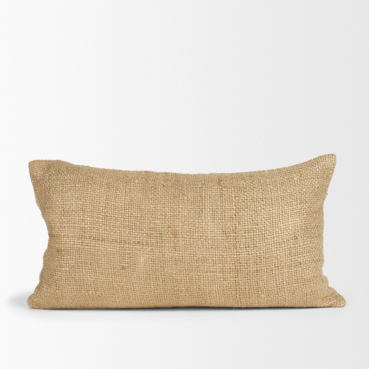 Lowen 14x26 Lumbar Gold Woven Decorative Pillow by Mercana at Eve Furniture