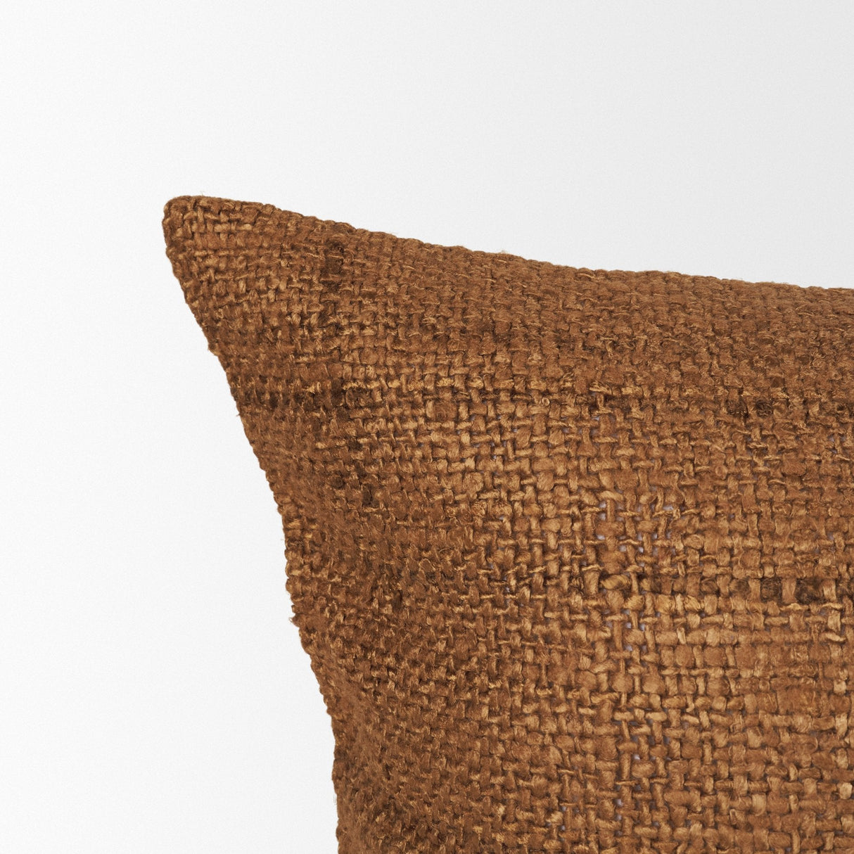Lowen Square Copper Rust Woven Decorative Pillow by Mercana at Eve Furniture