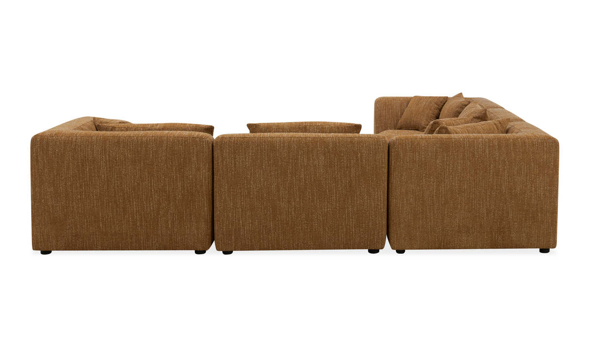 Lowtide Classic L-Shaped Modular Sectional Amber Glow by Moe's Home at Eve Furniture