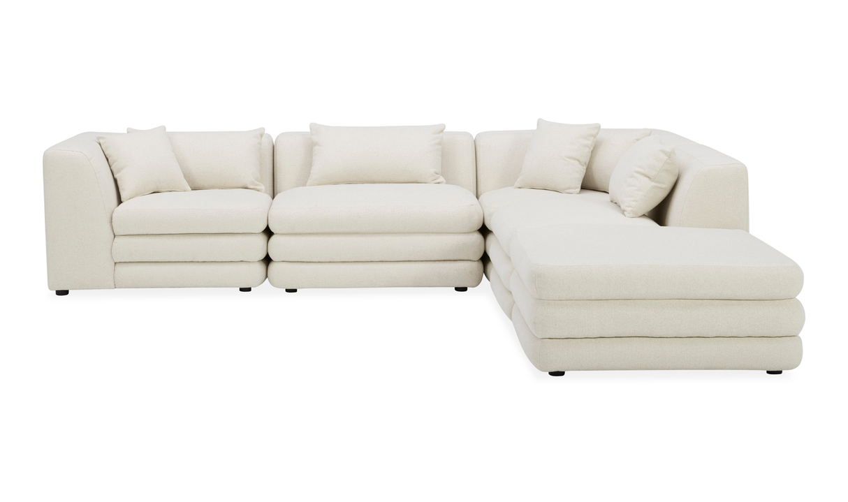 Lowtide Dream Modular Sectional Warm White by Moe's Home at Eve Furniture