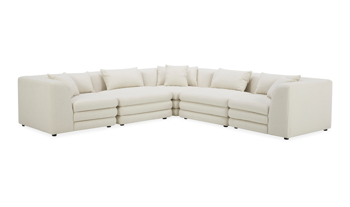 Lowtide Dream Modular Sectional Warm White by Moe's Home at Eve Furniture