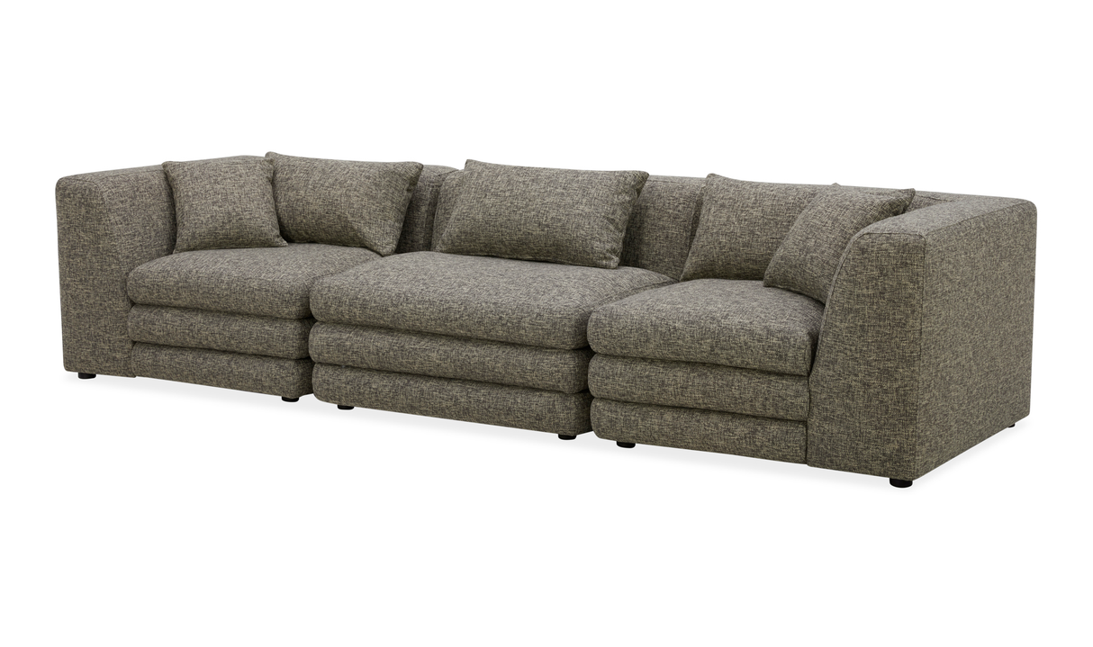 Lowtide Modular Sofa - Stone Tweed by Moe's Home at Eve Furniture
