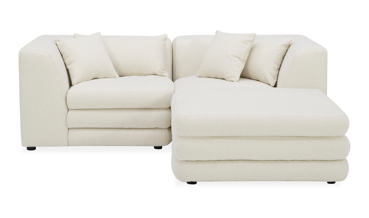 lowtide nook modular sectional - warm white by Moe's Home at Eve Furniture
