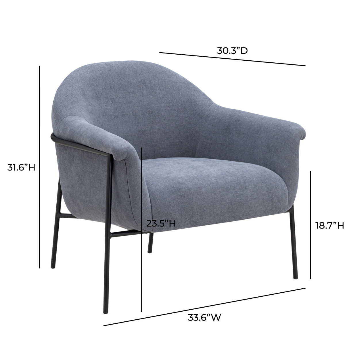 Lua Performance Chenille Accent Chair by TOV Furniture at Eve Furniture