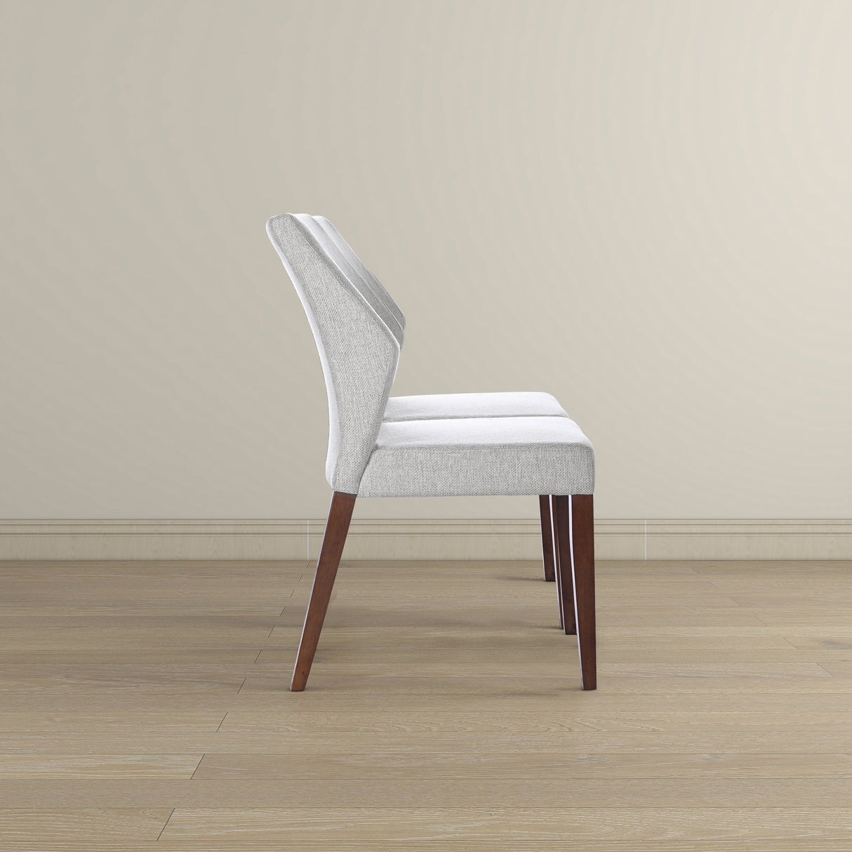 Luca Light Grey Fabric Dining Chair (Set Of 2) by Ashcroft Furniture at Eve Furniture