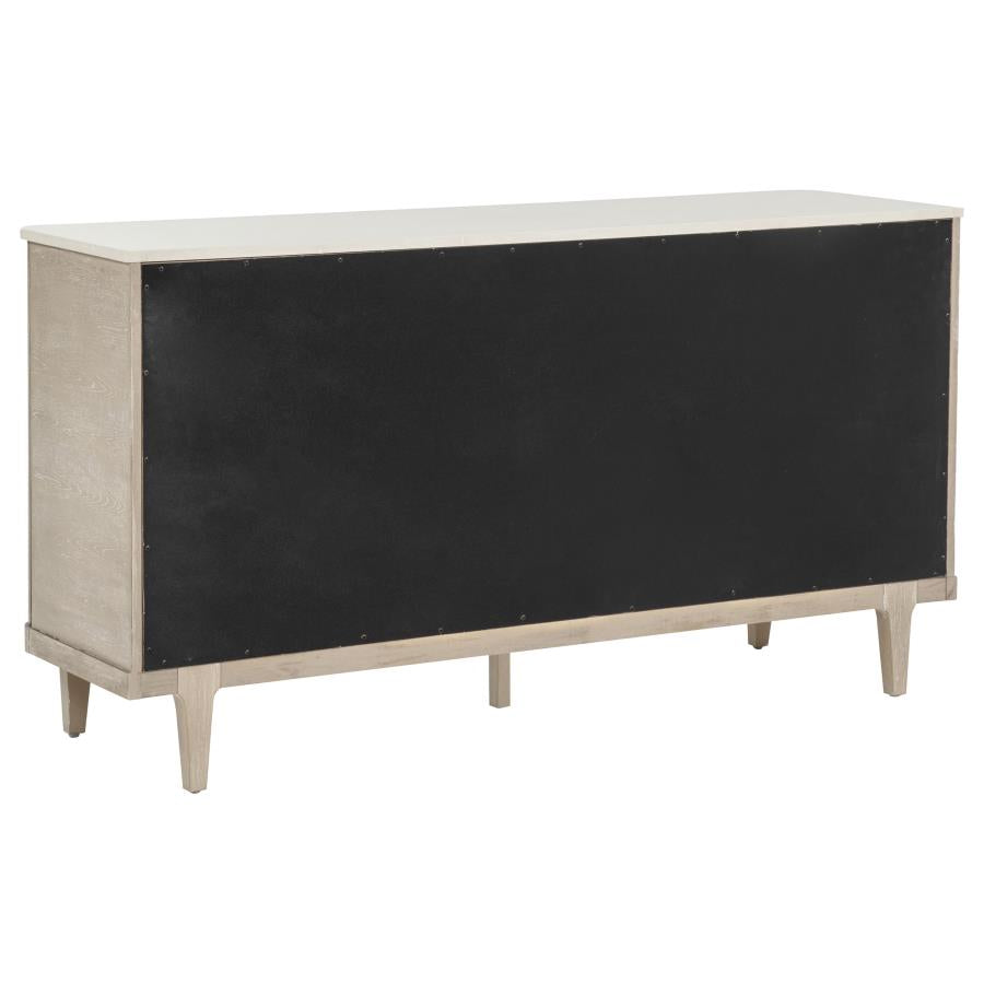 Lucaire Sandstone 2-door 3-drawer Cultured Marble Top Sideboard by Coaster at Eve Furniture