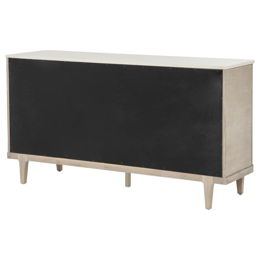 Lucaire Sandstone 2-door 3-drawer Cultured Marble Top Sideboard by Coaster at Eve Furniture