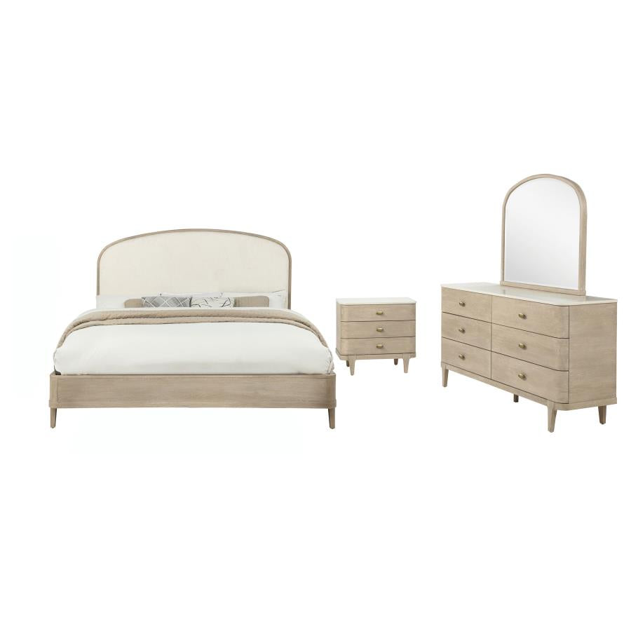 Lucaire Sandstone 4-Piece Queen Bedroom Set by Coaster at Eve Furniture
