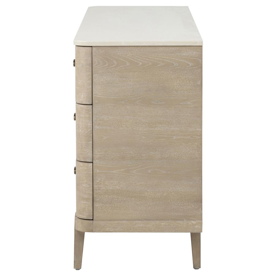 Lucaire Sandstone 6-drawer Dresser Cabinet