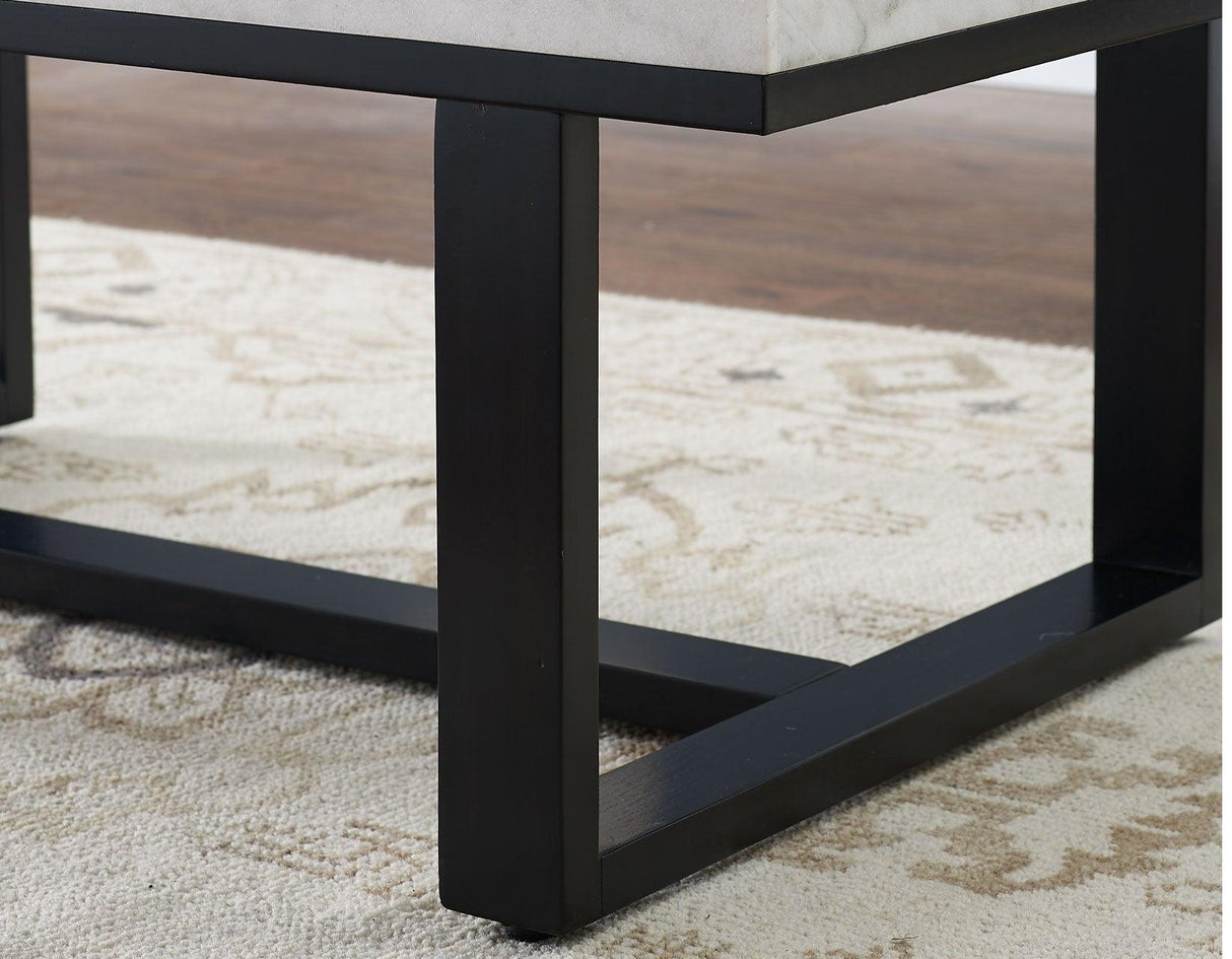 Lucca 3-Piece Marble Top Set (Cocktail & 2 End Tables) by Steve Silver at Eve Furniture