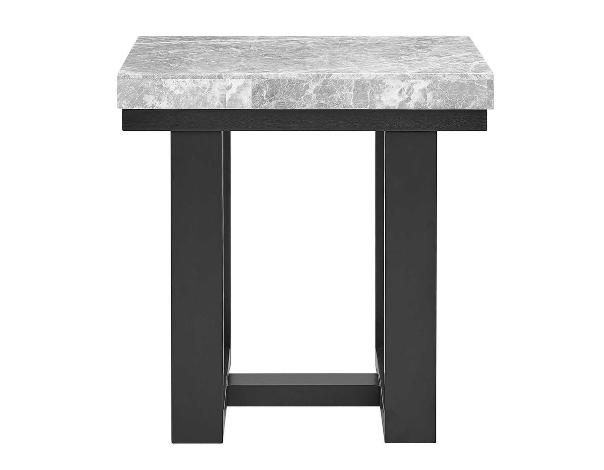 Lucca Gray Marble 3-Piece Table Set by Steve Silver at Eve Furniture