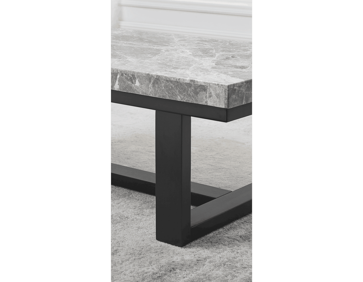 Lucca Gray Marble Sofa Table by Steve Silver at Eve Furniture